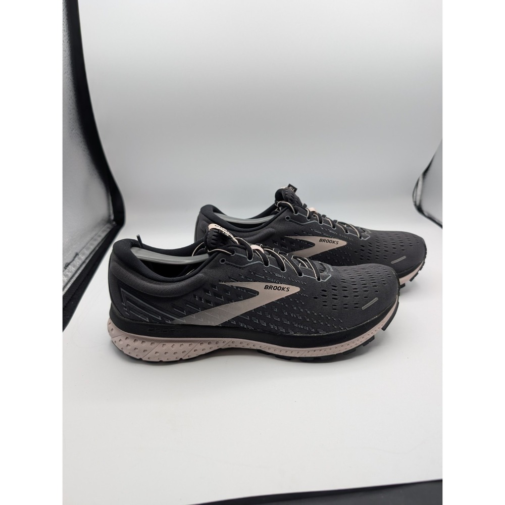 Brooks Ghost 13 Womens 11 B Running Shoes Gray Pink 1203381B062 Athletic